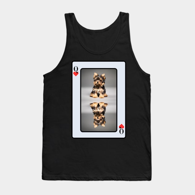 Yorkshire Terrier Queen of Hearts Tank Top by HighwayForSouls